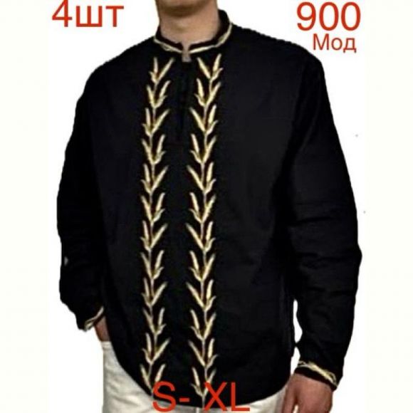 Вышиванка Надийка ND308-900 black