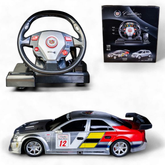 G282322-866-1805BSW Машинка на радіо керуванні "Cadillac CTS-V" з симуляцією керма масштабу 1:18 2 кольори