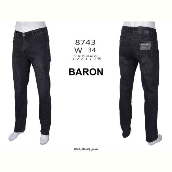 Джинсы God Baron 8743 black Джинсы God Baron 8743 black