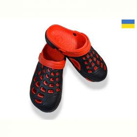 Кроксы Cross 308 чор-червоний