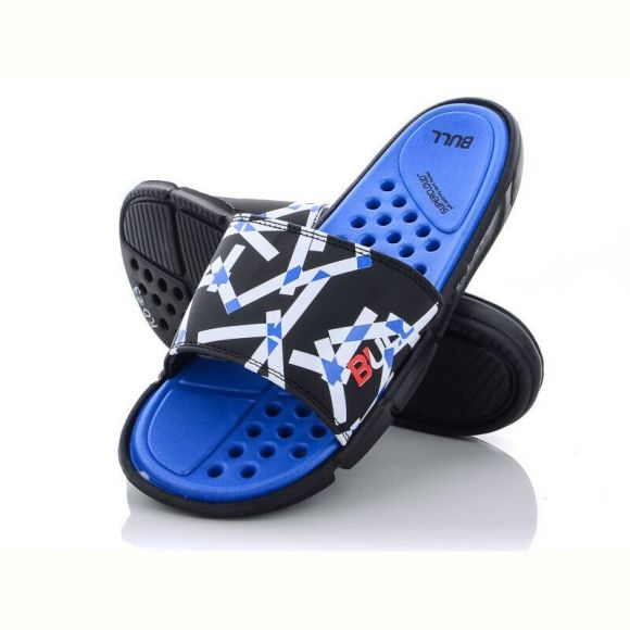 Шлепанцы Obuv OK R023  black-blue