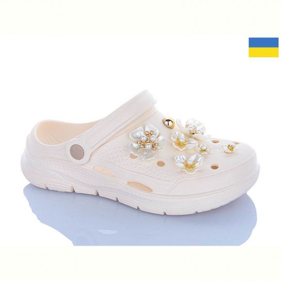 Кроксы Dago 413 кремовий