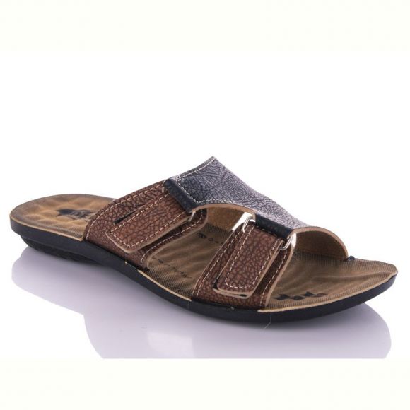 Шлепанцы Malibu 5320 black-camel