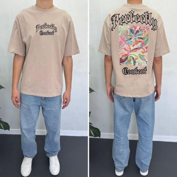 Футболка i8denim 90553 beige Футболка i8denim 90553 beige