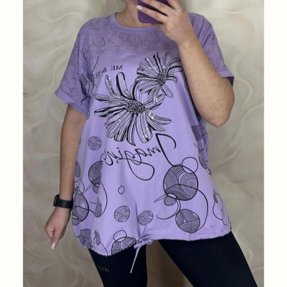 Футболка LeVisha 26011 lilac Футболка LeVisha 26011 lilac