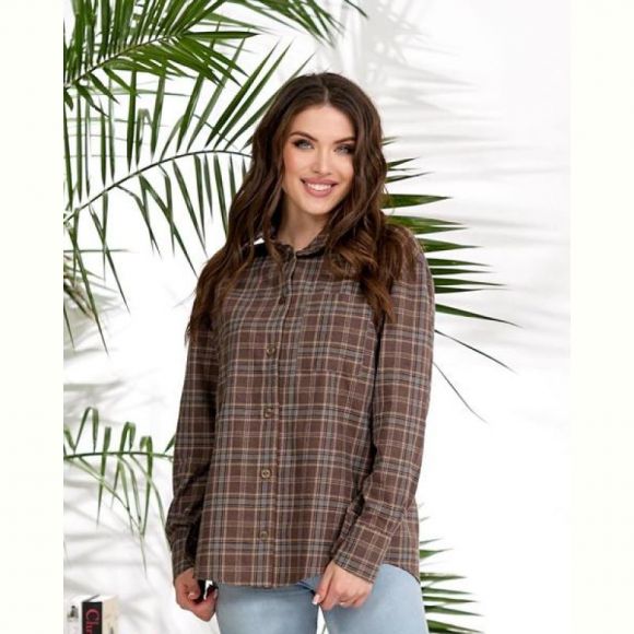 Рубашка Lelis 1050-1 brown Рубашка Lelis 1050-1 brown
