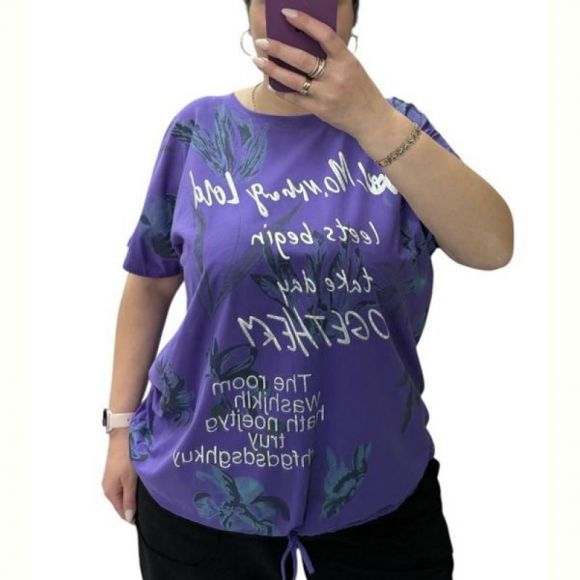 Футболка Elena&Vika 25083 purple Футболка Elena&Vika 25083 purple