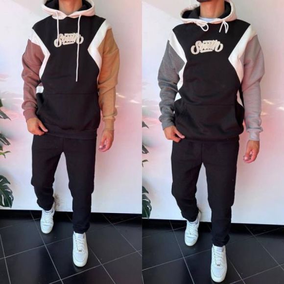 Худи i8denim 2301 black-grey
