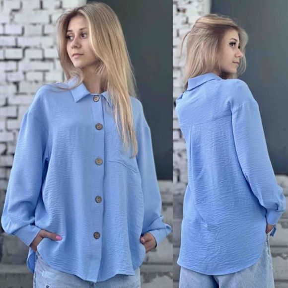Рубашка Karolina KR104 blue