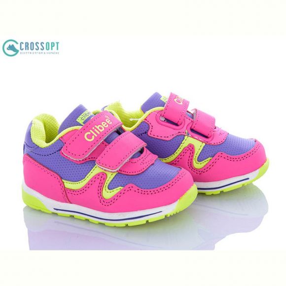 Кроссовки Clibee F655 peach-l.yellow