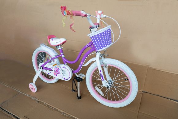 RB20G-1 ВЕЛОСИПЕД ДИТЯЧИЙ ROYAl BABY STARGIRL ФІОЛЕТОВИЙ 20 ДЮЙМІВ, БЕЗ БОКОВИХ КОЛІС