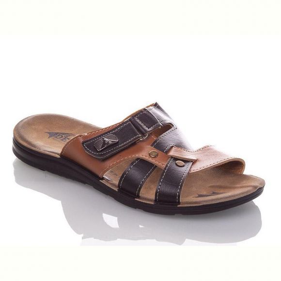 Шлепанцы Malibu 6844S black-camel