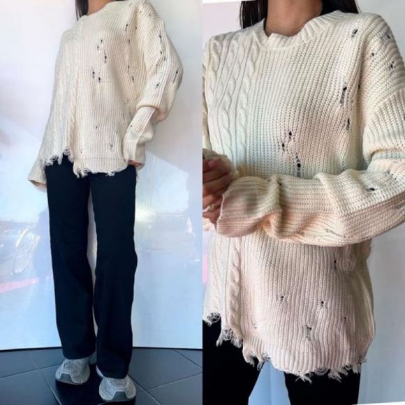 Свитер i8denim Women TB109 white