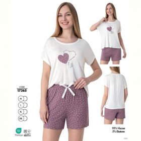 Пижама Cotpark 17365 white-pink Пижама Cotpark 17365 white-pink