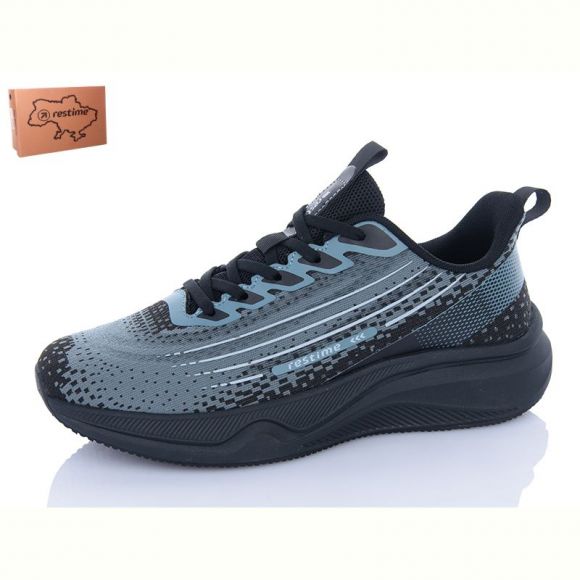 Кроссовки Restime RML25541 black-grey Кроссовки Restime RML25541 black-grey