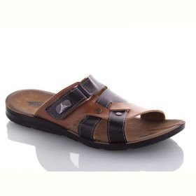Шлепанцы Malibu 6844G black-camel