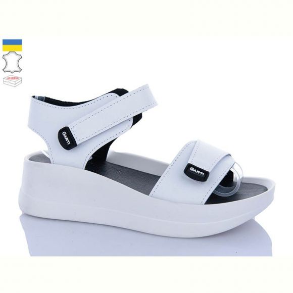 Босоножки Garti 0196 біла шкіра