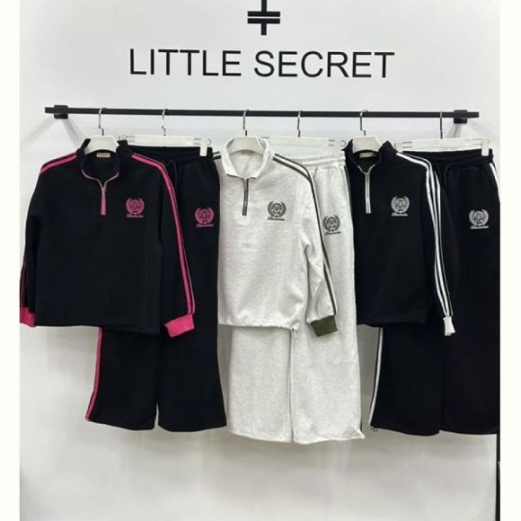 Костюм спорт Little Secret K012 black-white