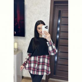 Туника Valentina 7 black-red