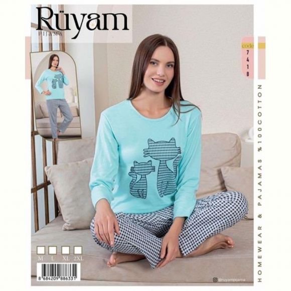 Пижама Vehuiah 7418 l.blue Пижама Vehuiah 7418 l.blue