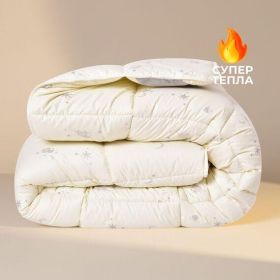 Одеяло шерстяное зимнее Sei Design Cashmere Premium 200х220 см, 300 г/м2, наполнитель натуральная овечья шерсть, тёплое и дышащее,