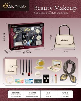 G560432-676-6 Дитячий ігровий набір аксесуарів ANDINA «Beauty Makeup» сумочка, хустинка, помада, сережки, тіні