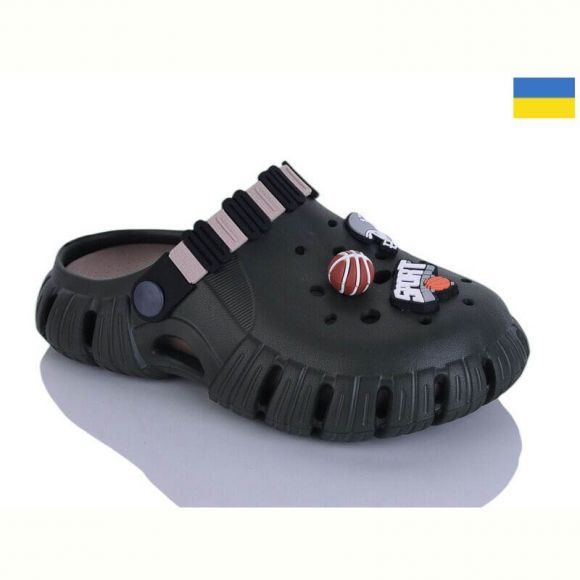 Кроксы Malibu 6012 хакі/беж Кроксы Malibu 6012 хакі/беж