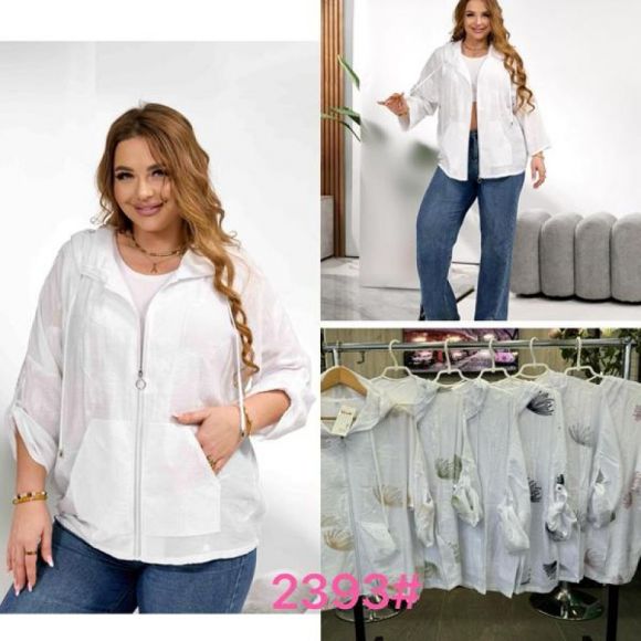 Рубашка JJF 2393 white-black