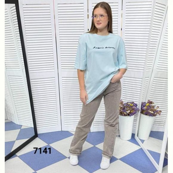 Футболка MMC clothes 7141 l.blue Футболка MMC clothes 7141 l.blue