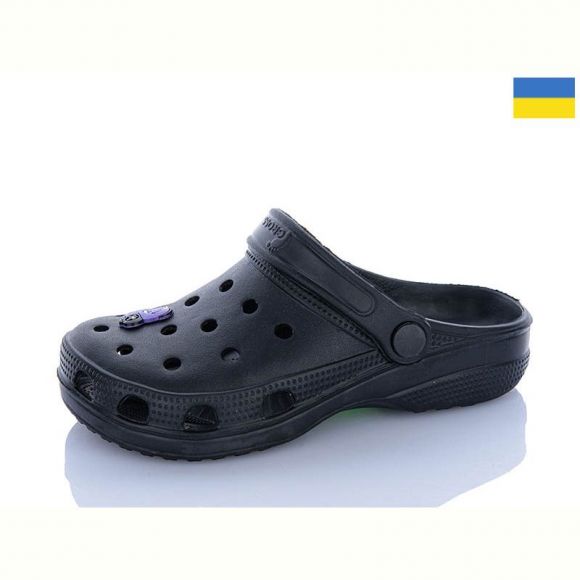 Кроксы Cross 017 чорний джибітси в асортіменті