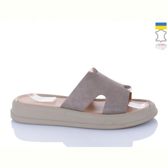 Шлепанцы Sali 505-25 капучино з беж-п.