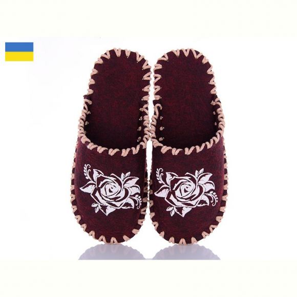 Тапочки Vends 271 бордовий