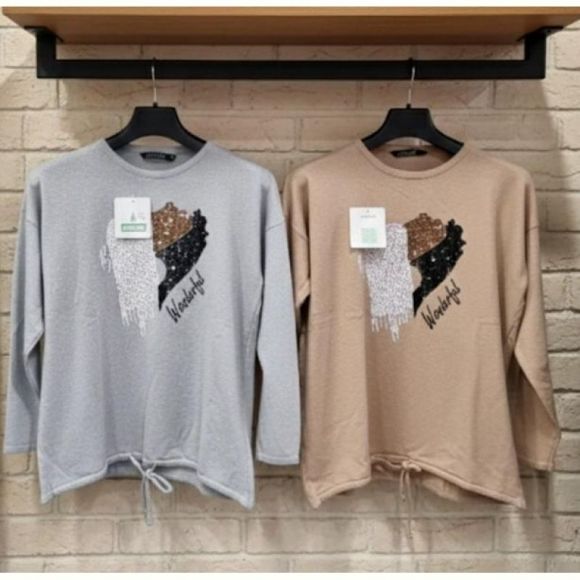 Свитер Julia JL970 grey Свитер Julia JL970 grey