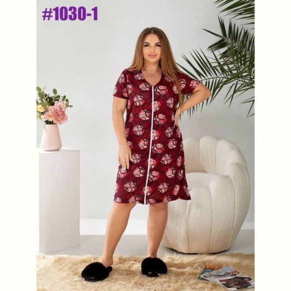 Халат BAT 1030-1 wine Халат BAT 1030-1 wine