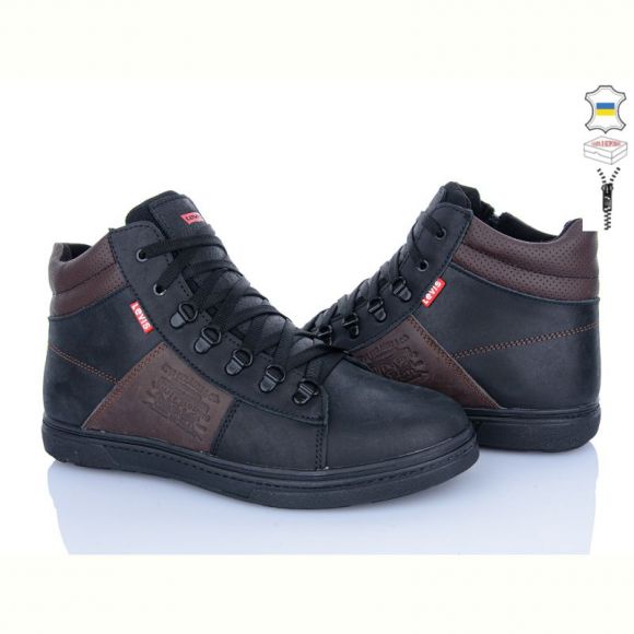 Ботинки Alex Bens 15 L-M чор-коричневий Ботинки Alex Bens 15 L-M чор-коричневий