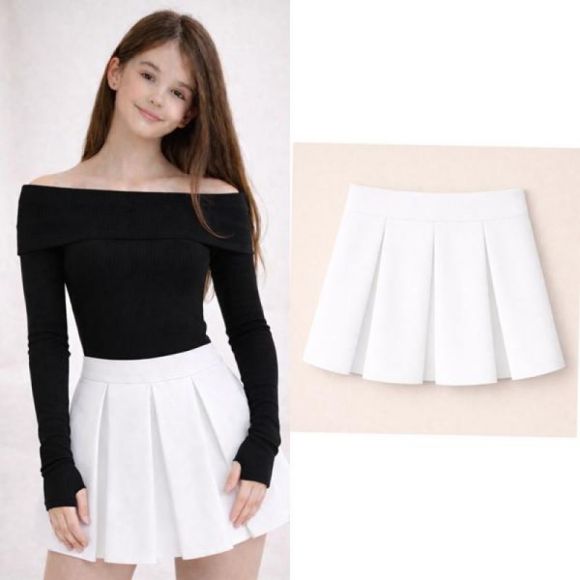 Юбка-шорты Karolina KR602 white
