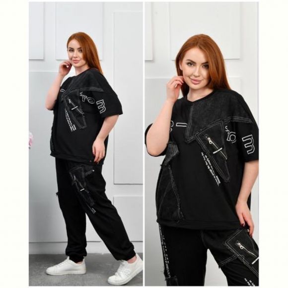 Костюм спорт Saint Wish 52001 black