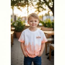 Футболка Delfinka 6001 white-orange Футболка Delfinka 6001 white-orange