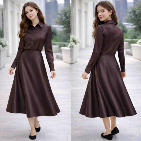 Юбка Karolina KR503 brown Юбка Karolina KR503 brown