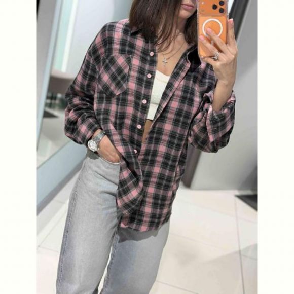 Рубашка Comod 225-67 pink-black