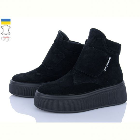 Ботинки A.N.I.One 7060-272 чорний замш