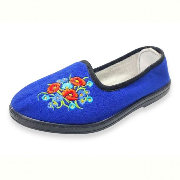 Тапочки Krok Вишивка капці жін.синій