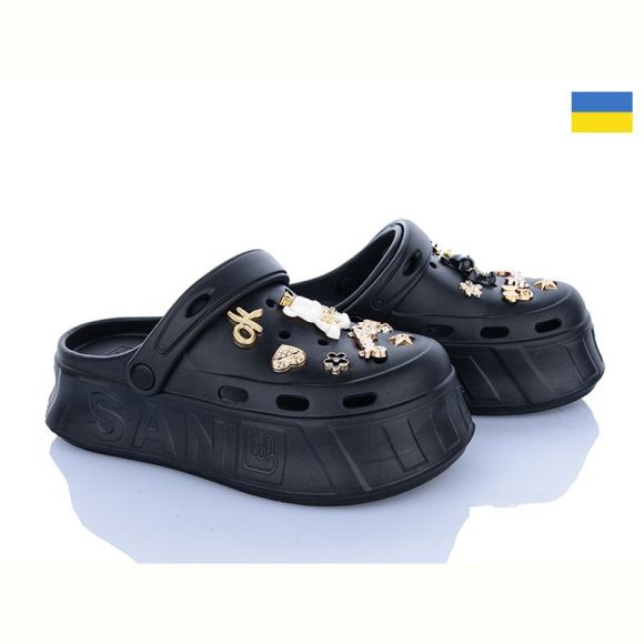 Кроксы Golden Lion 156-1 чорний