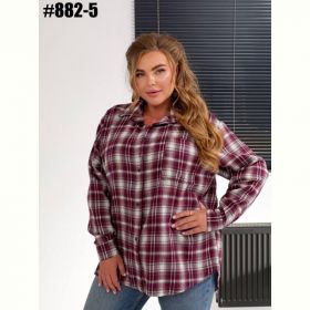 Рубашка BAT 882-5 wine