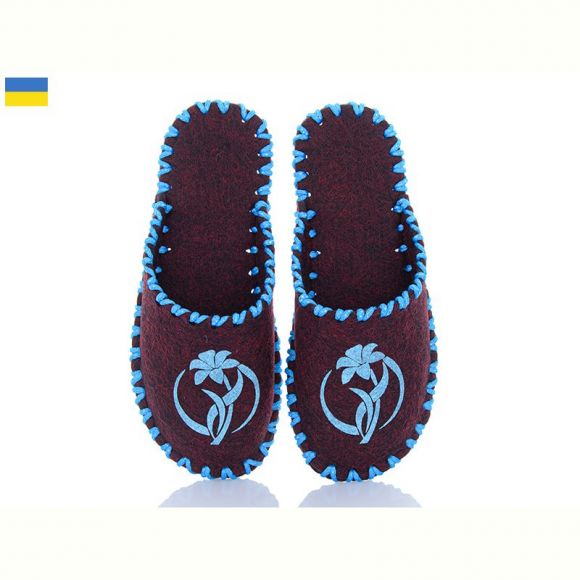 Тапочки Vends 192W бордовий