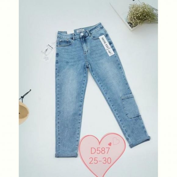 Джинсы NewJeans D587 l.blue Джинсы NewJeans D587 l.blue