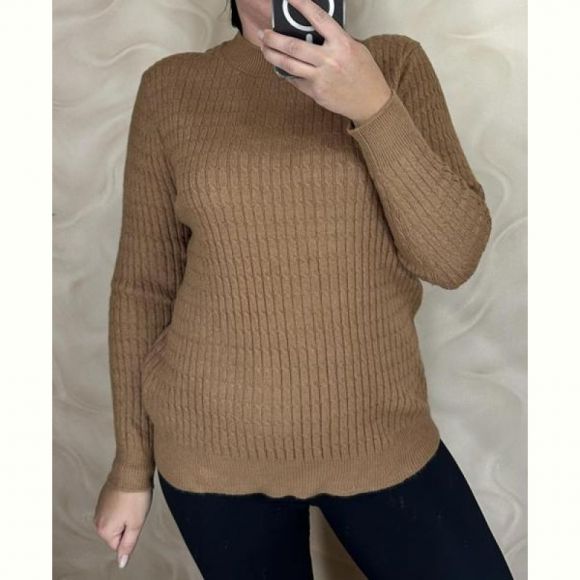 Свитер LeVisha 24083 l.brown