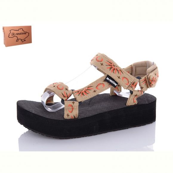 Босоножки Restime KWL24036 beige-sun
