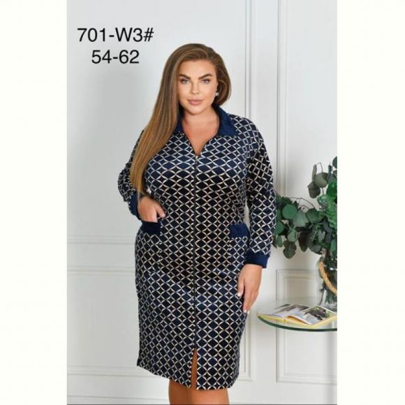 Халат Brilliant 701-W3 navy