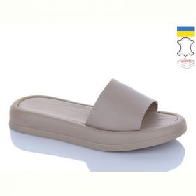 Шлепанцы Garti 0197 беж шкіра